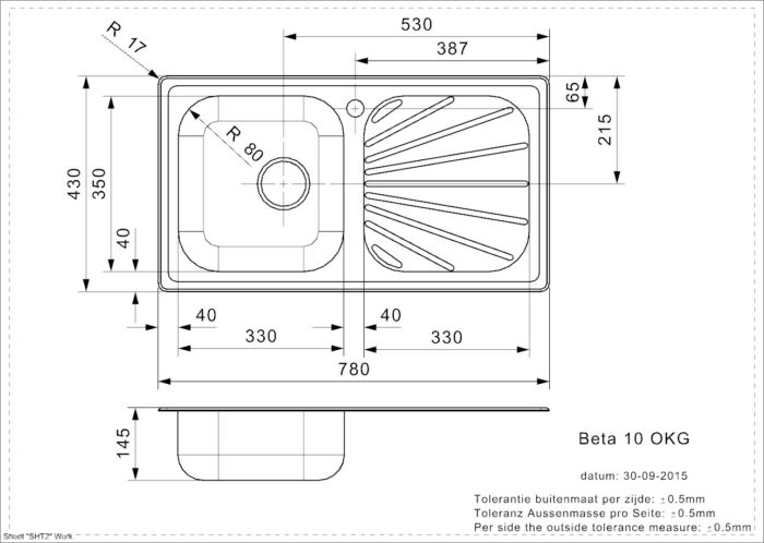 Kjøkkenvask Beta 10, Reginox - Bilde 2