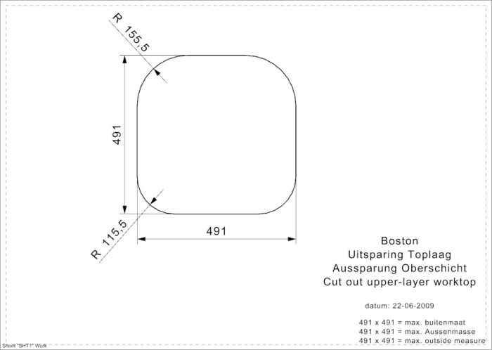 Kjøkkenvask Boston, Reginox - Bilde 3