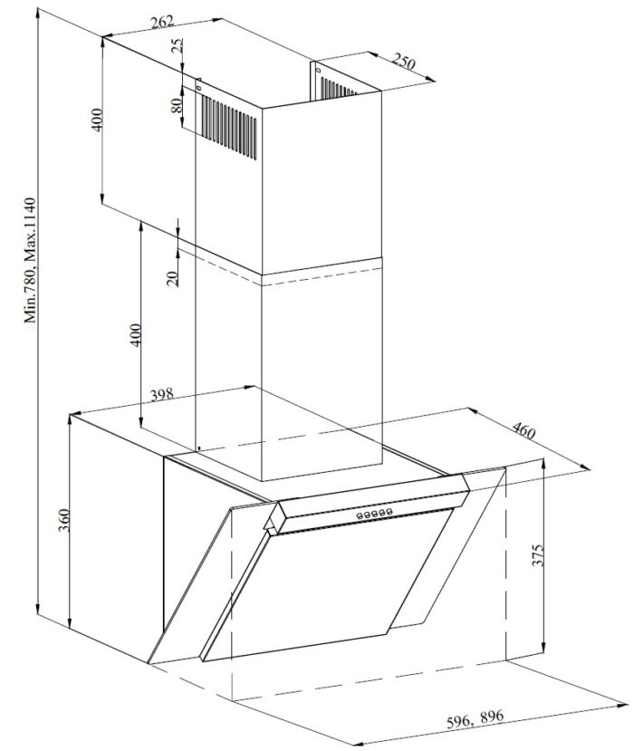 Silverline SL3283 Vegghengt ventilator - Bilde 2