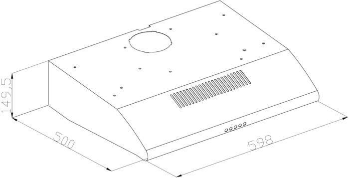 Silverline  SL 1202HV Underbygd ventilator - Bilde 2