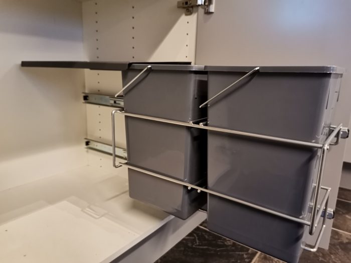 Kildesortering m/lokk og 2x12 liter bøtter - Bilde 3